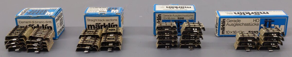 Marklin HO M Track Assorted Track Sections [35] VG/Box