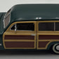Franklin Mint B11KE17 1:43 Green 1950 Ford Woody Sedan EX
