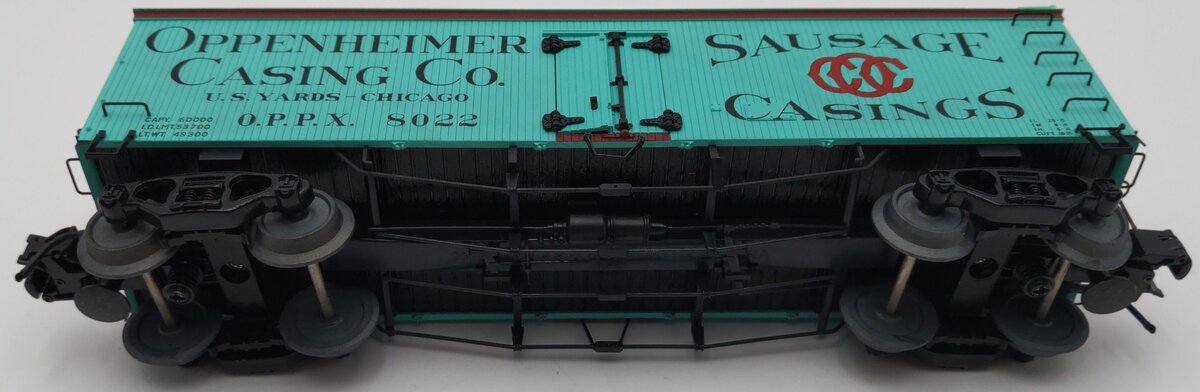 Atlas 8015-4 O Oppenheimer 36' Woodside Reefer Car #8022 (3-Rail) EX
