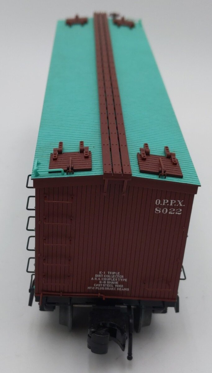 Atlas 8015-4 O Oppenheimer 36' Woodside Reefer Car #8022 (3-Rail) EX