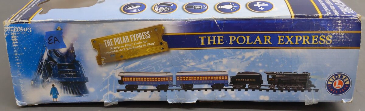 Lionel 7-11803 G Scale The Polar Express Ready-to-Play Steam Train Set EX/Box