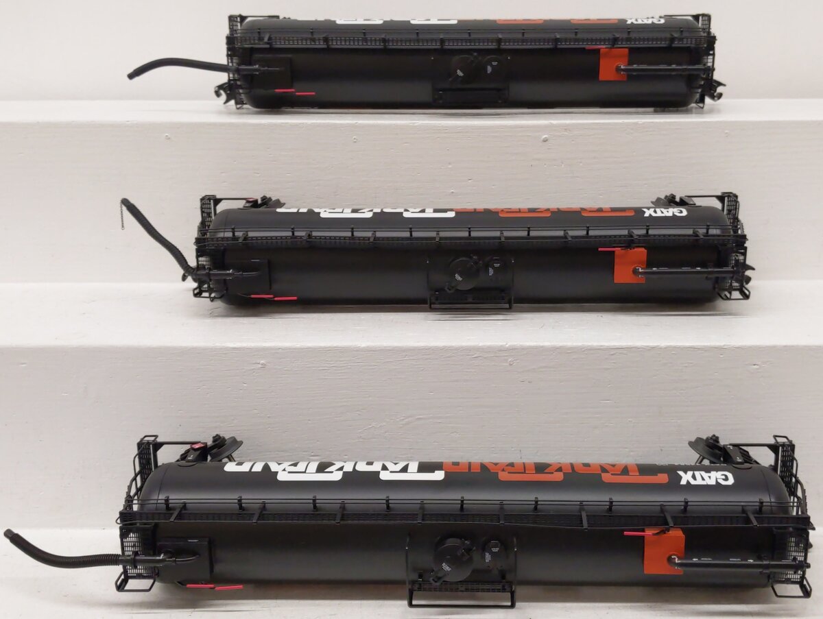 Lionel 6-17933 O Gauge GATX Tank Train Intermediate (Set of 3) LN