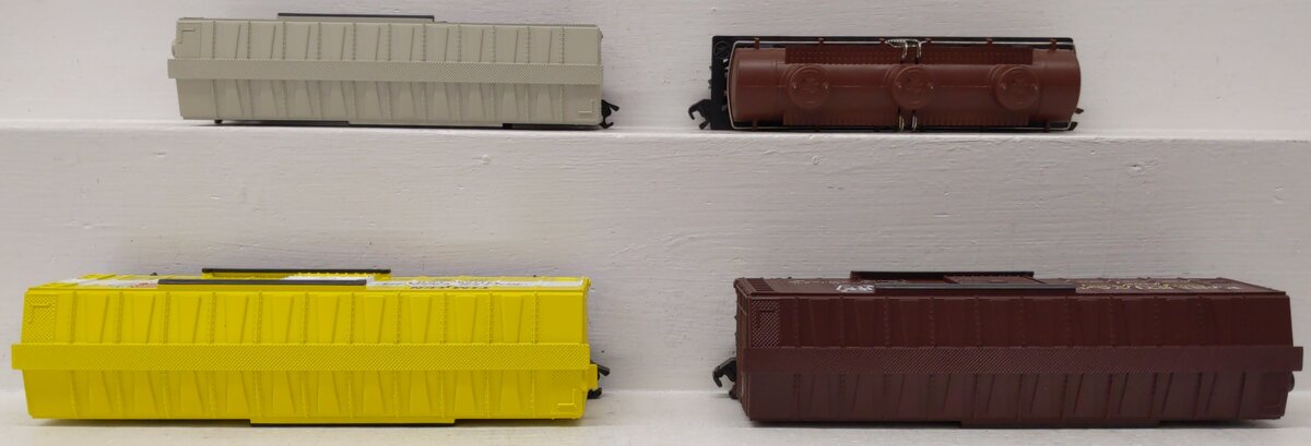 K-Line S Gauge Assorted Freight Cars: #24033, #511002, #24080, #511031 [4] LN/Box