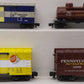 K-Line S Gauge Assorted Freight Cars: #24033, #511002, #24080, #511031 [4] LN/Box