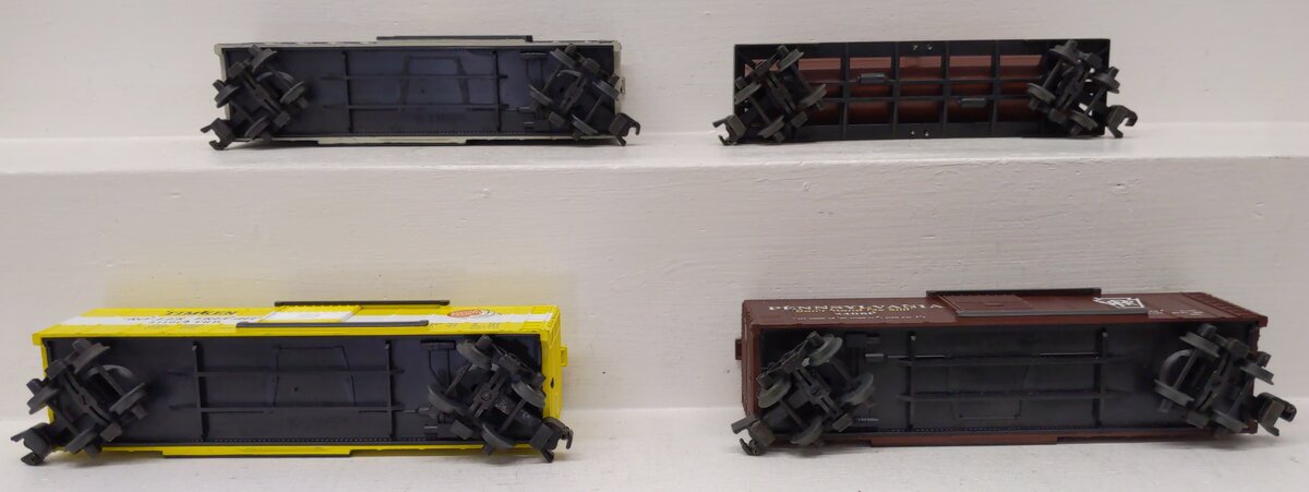 K-Line S Gauge Assorted Freight Cars: #24033, #511002, #24080, #511031 [4] LN/Box