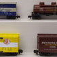 K-Line S Gauge Assorted Freight Cars: #24033, #511002, #24080, #511031 [4] LN/Box