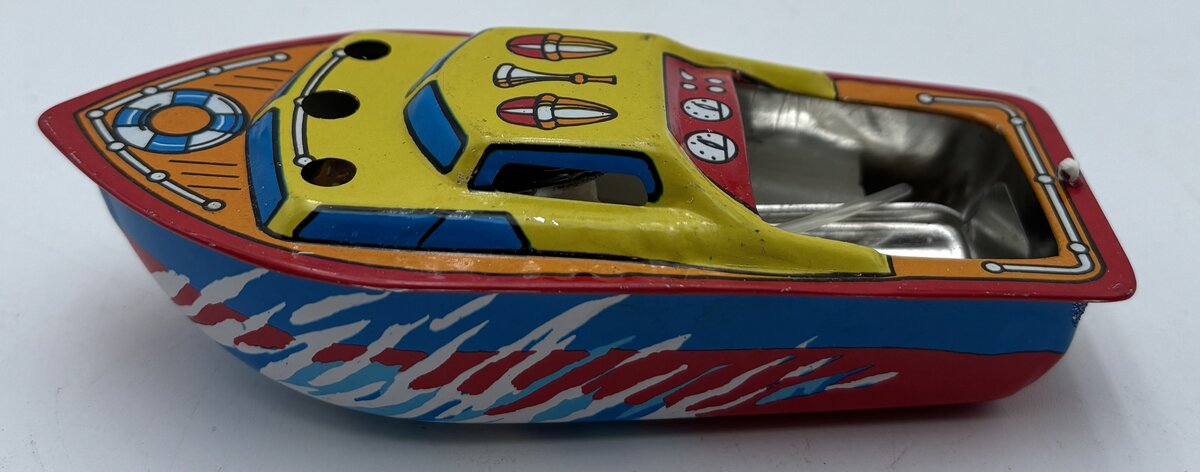 Authentic Models MS025 Candle Powered Litho Tin Speedboat EX