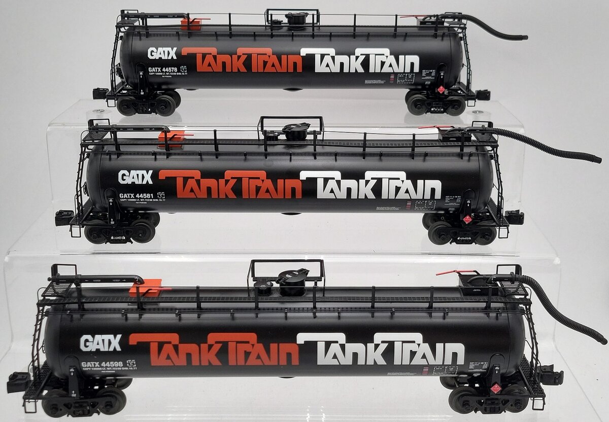Lionel 6-29765 O GATX TankTrain "Oil Can" Cars (Set of 3) EX