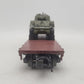 MTH 20-90549G O Gauge Pennsylvania 50-Ton Wood Flat Car w/ 1 Sherman Tank EX