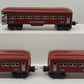 Lionel 2642S Vintage O Prewar Passenger Car Set # 2642, 2642 & 2643 [3] VG