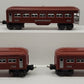 Lionel 2642S Vintage O Prewar Passenger Car Set # 2642, 2642 & 2643 [3] VG