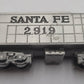 Danbury Mint 2900 1:153 Santa Fe Pewter Train with Display EX