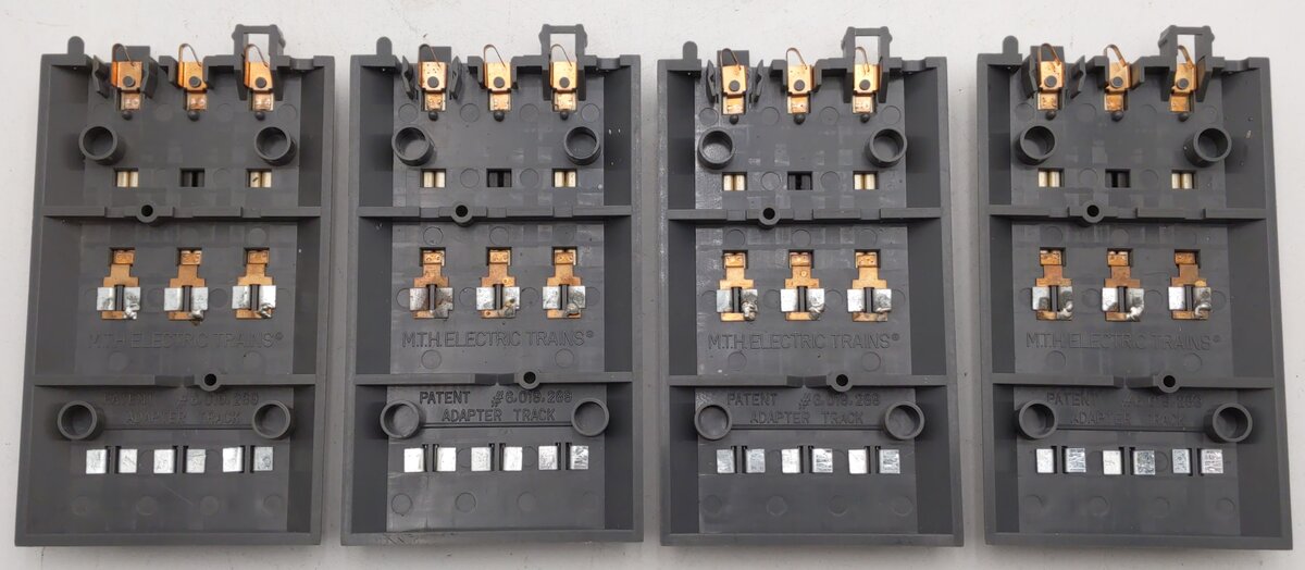 MTH 40-1011-6 RealTrax Hollow Rail Adaptor Track (4) EX