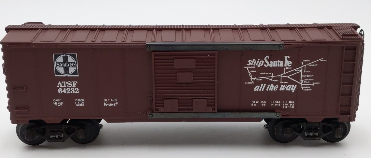 K-Line K-64232 O Gauge Santa Fe "El Capitan" Classic Map Car #64232 EX/Box