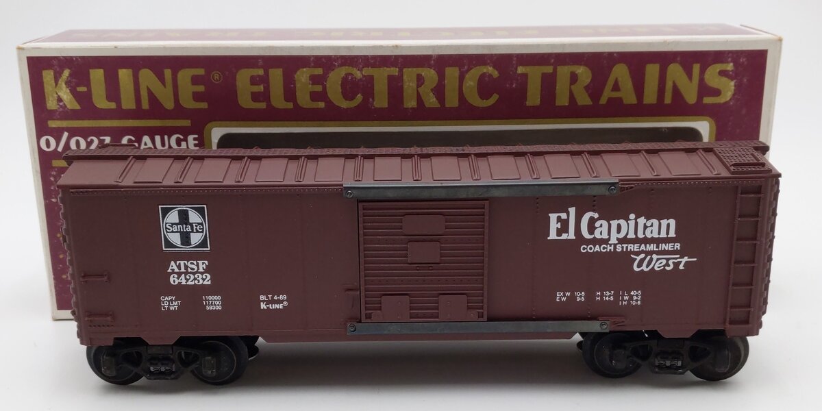 K-Line K-64232 O Gauge Santa Fe "El Capitan" Classic Map Car #64232 EX/Box