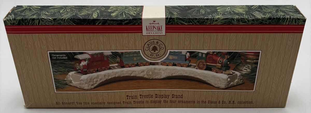 Hallmark XPR734 1991 Train Trestle Display Stand LN/Box