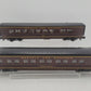 MTH 30-67062 Norfolk & Western 60' Streamlined ABS 2-Car Sleeper/Diner Set EX