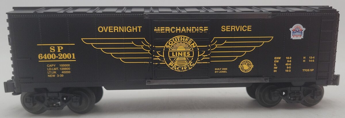 Lionel 6-52201 O Gauge SP TTOS Box Car EX/Box