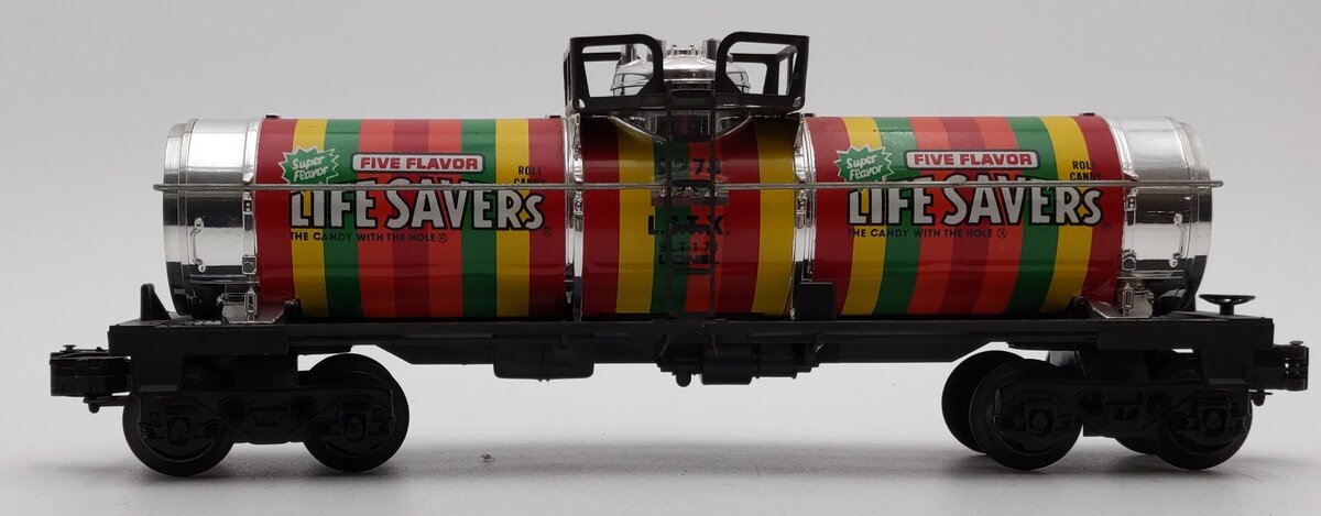 Lionel 6-9278 O Gauge Lifesavers Chrome Plated Single Dome Tank Car EX