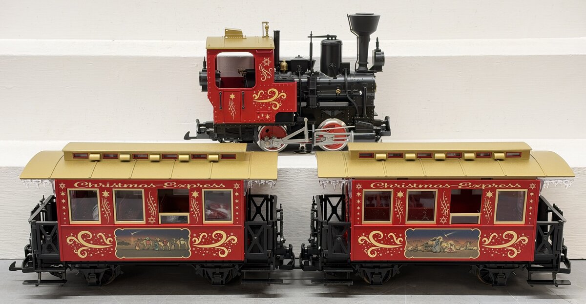 LGB 72308 Christmas Train G Scale Steam Freight Starter Set EX/Box