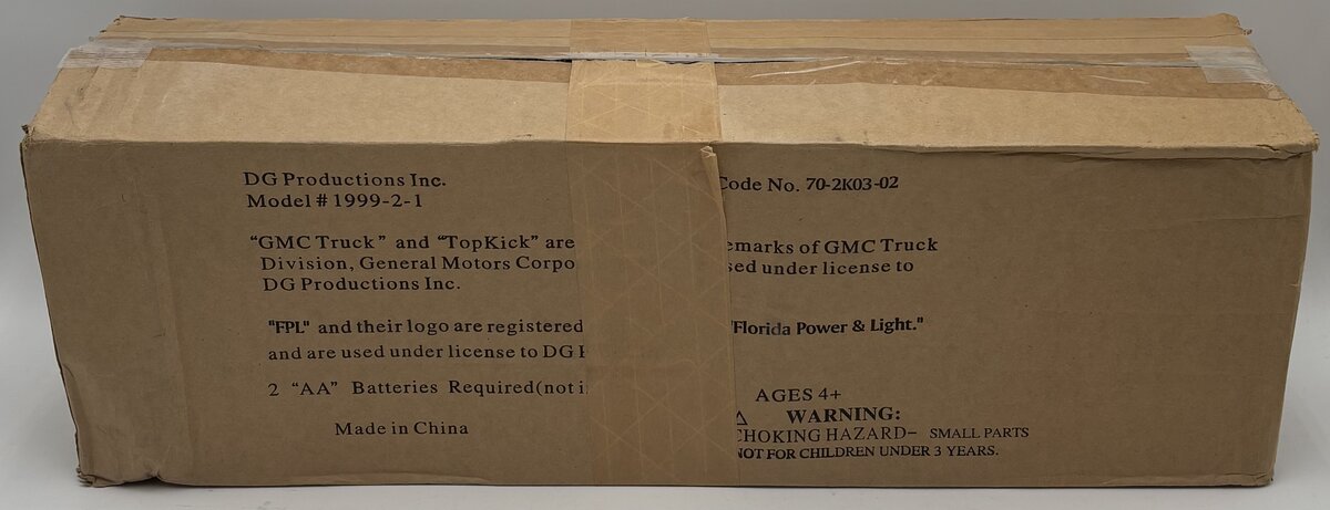 DG Productions 1999-2-1 1:24 GMC Altec FPL Bucket Truck w/Wood Chipper Trailer LN/Box
