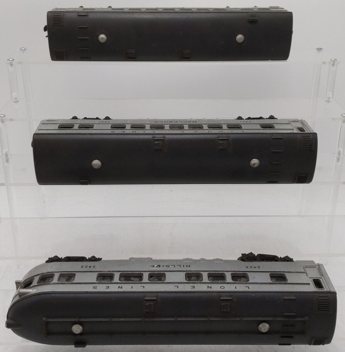 Lionel 2421S Vintage O Lionel Lines 2421, 2422, 2423 Passenger Cars: (Set of 3) VG