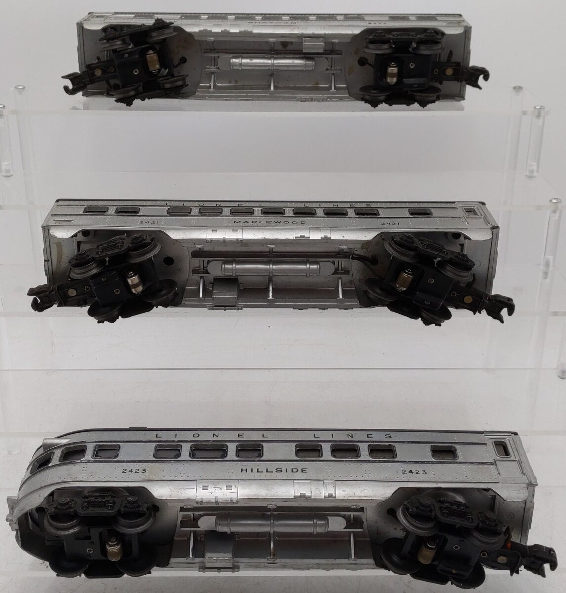 Lionel 2421S Vintage O Lionel Lines 2421, 2422, 2423 Passenger Cars: (Set of 3) VG
