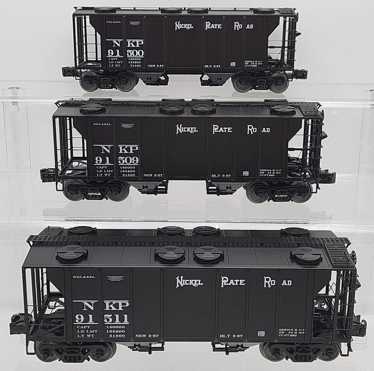 Lionel 6-27034 O NKP PS-2 3-Car Hopper Set EX