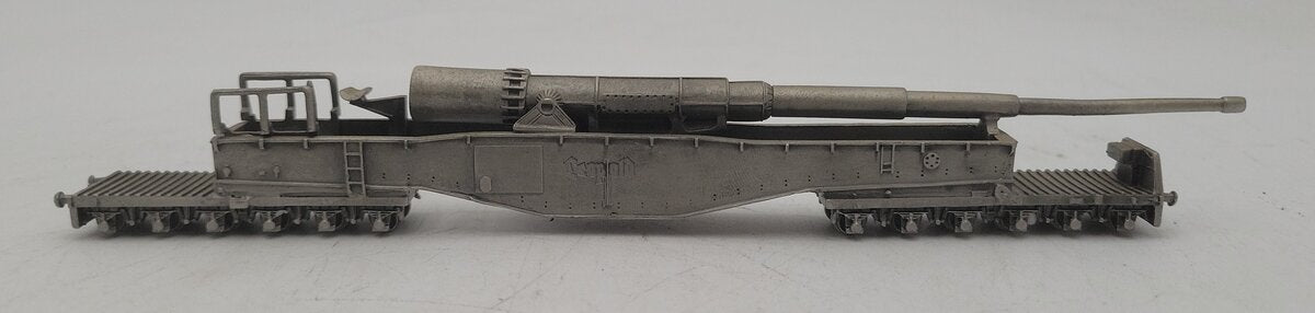 Franklin Mint Pewter "Anzio Annie" German WWII Railway Gun Car EX