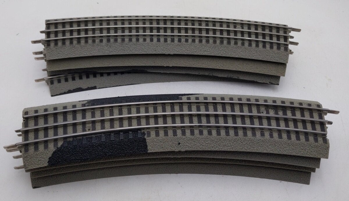 Lionel 6-12041 FasTrack O72 Curved 22.5 Degree Track (8) VG