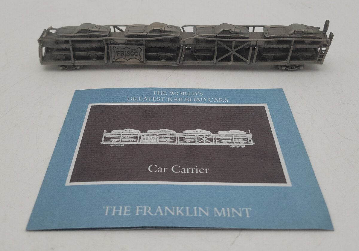 Franklin Mint Pewter Frisco Car Carrier EX