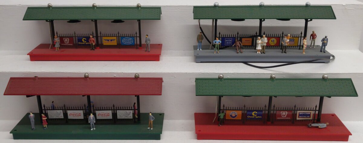 Lionel O Gauge Assorted Train Station Platform Layout Buildings [4] VG