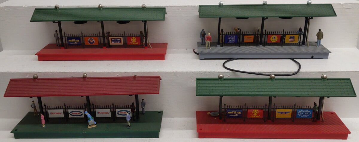 Lionel O Gauge Assorted Train Station Platform Layout Buildings [4] VG