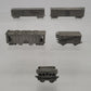 Franklin Mint Assorted Pewter Freight Cars [5] EX