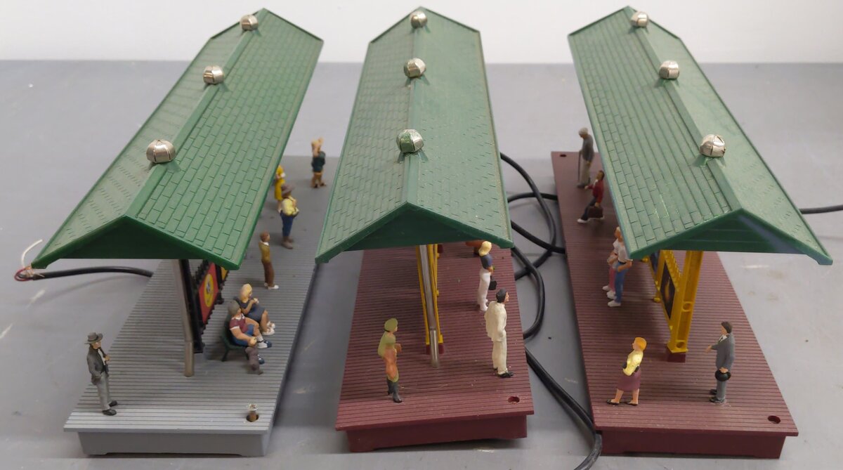 Lionel O Gauge Assorted Train Station Platform Layout Buildings [3] VG