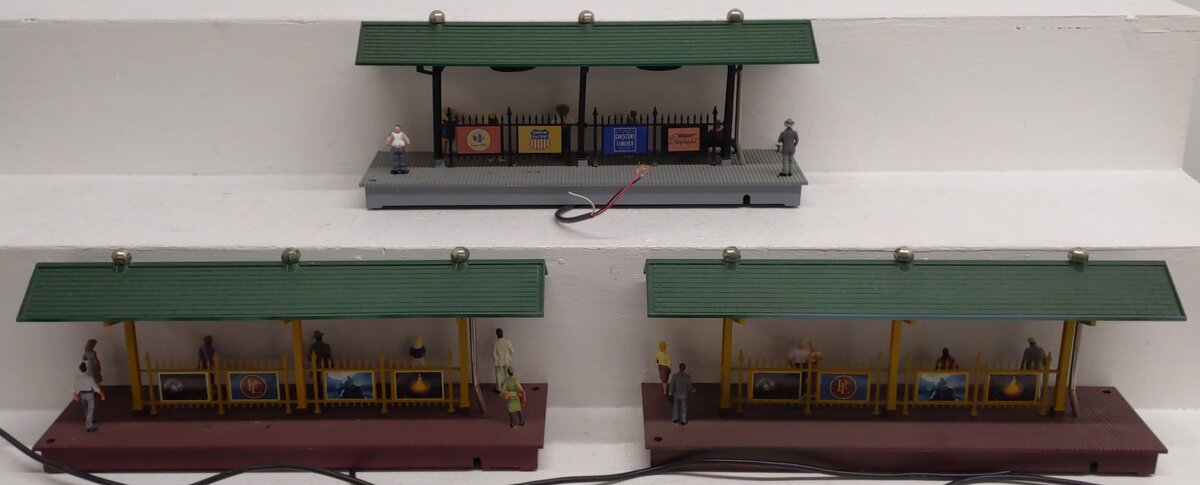 Lionel O Gauge Assorted Train Station Platform Layout Buildings [3] VG