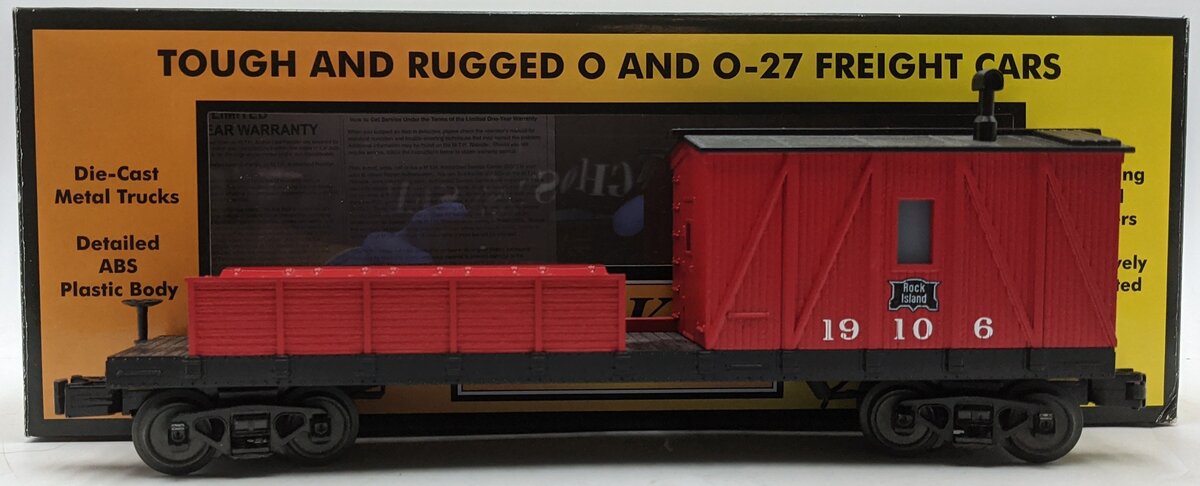 MTH 30-79557 O Rock Island Crane Tender Car  LN/Box