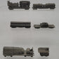 Franklin Mint Assorted Pewter Freight Cars [6] EX