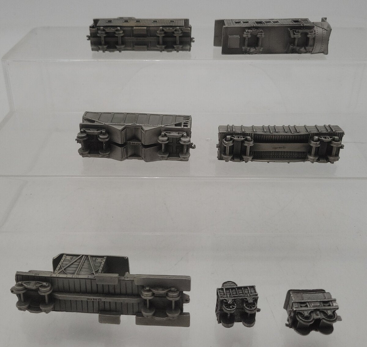 Franklin Mint Assorted Pewter Freight Cars [7] EX