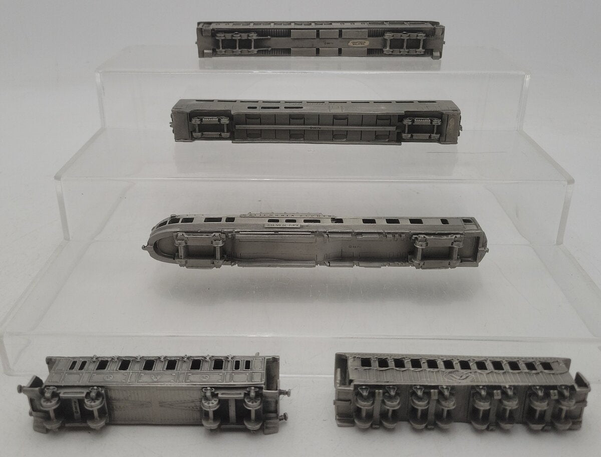 Franklin Mint Assorted Pewter Passenger Cars [5] EX