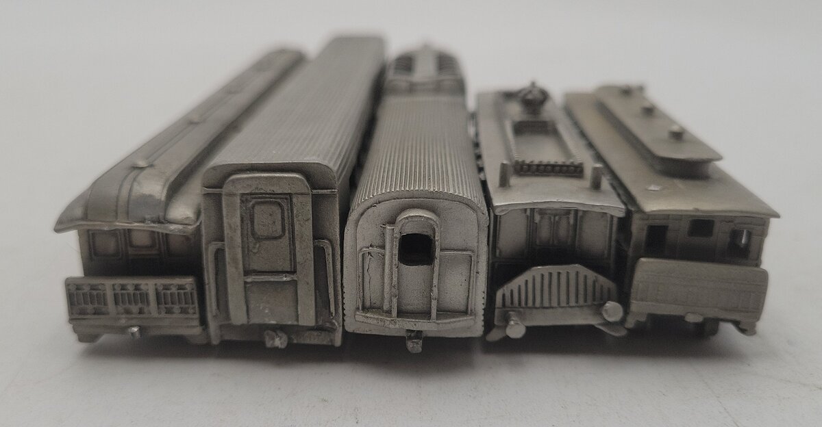 Franklin Mint Assorted Pewter Passenger Cars [5] EX