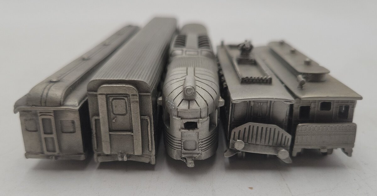Franklin Mint Assorted Pewter Passenger Cars [5] EX