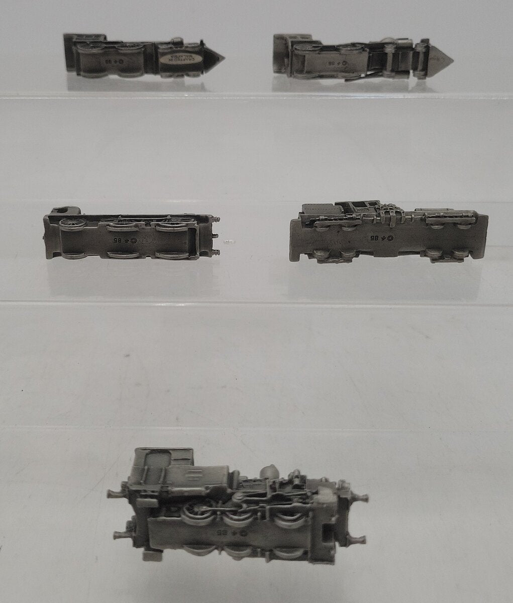 Franklin Mint Assorted Pewter Steam Locomotives [5] EX