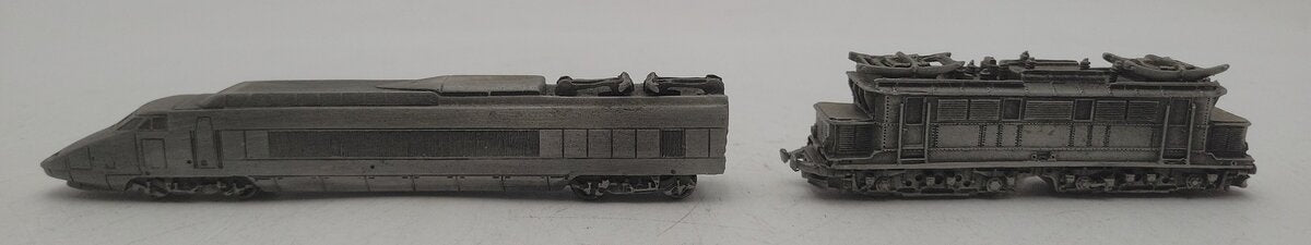 Franklin Mint Assorted Pewter Electric Locomotives [2] EX