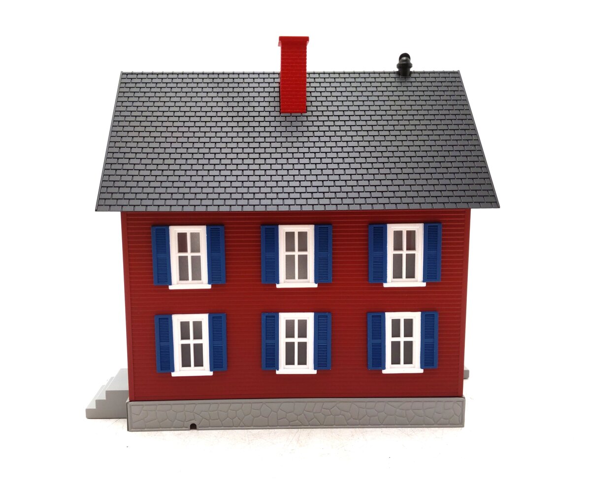 MTH 30-90247 O Gauge Row House (Red with Blue Shutters) LN