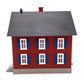 MTH 30-90247 O Gauge Row House (Red with Blue Shutters) LN