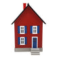 MTH 30-90247 O Gauge Row House (Red with Blue Shutters) LN
