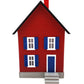 MTH 30-90247 O Gauge Row House (Red with Blue Shutters) LN