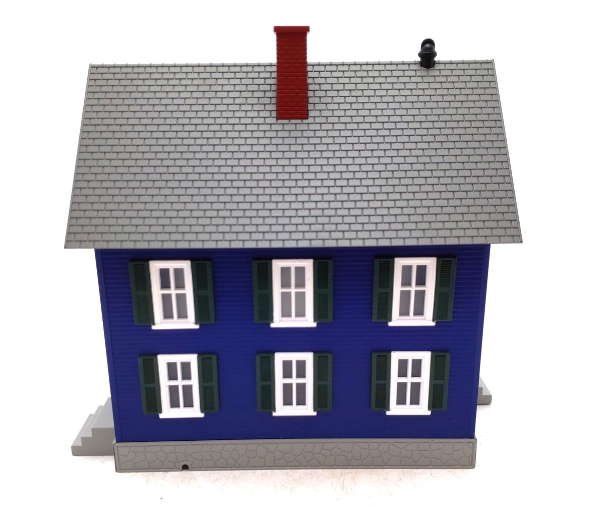 MTH 30-90248 Row House (Blue with Green Shutters) LN
