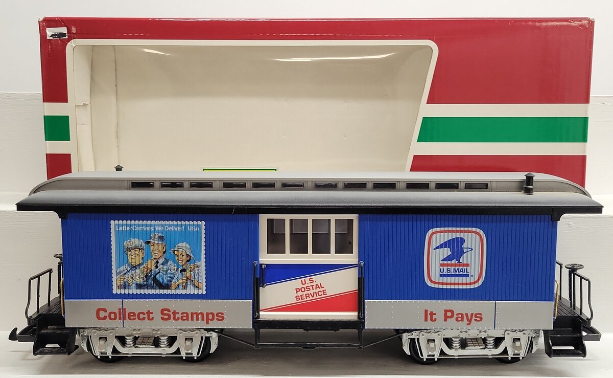 LGB 31840 G Scale U.S. Mail "Collect Stamps It Pays" Baggage Car EX/Box